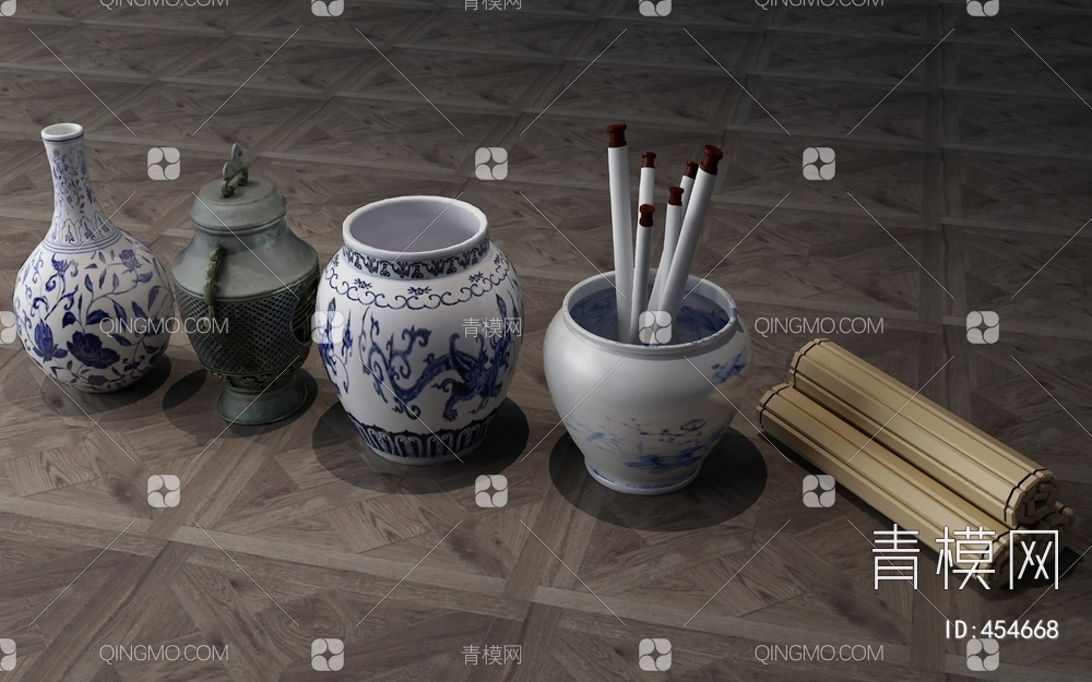 陶瓷器皿3D模型下载【ID:454668】