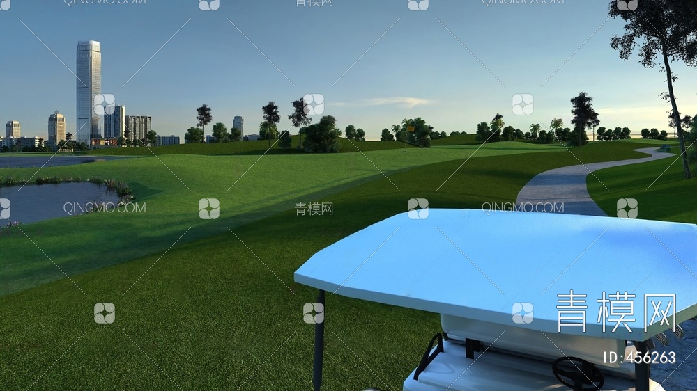 高尔夫球场3D模型下载【ID:456263】