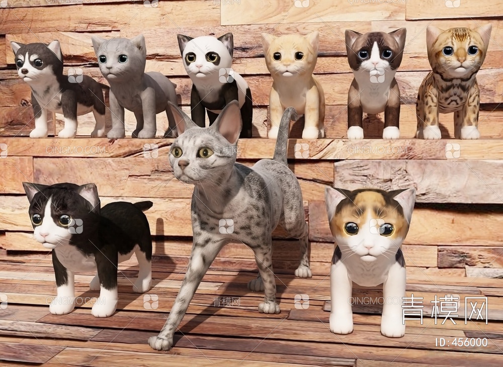 猫3D模型下载【ID:456000】