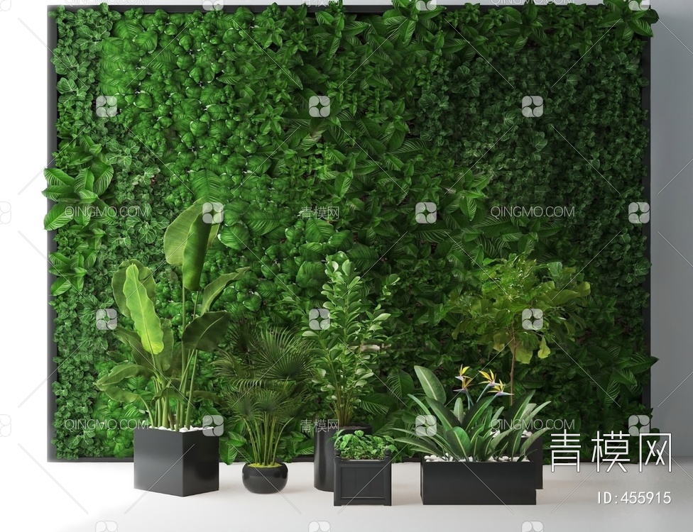 植物墙3D模型下载【ID:455915】