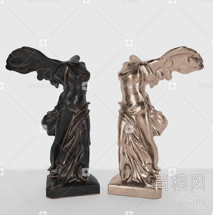 金属雕塑3D模型下载【ID:458210】
