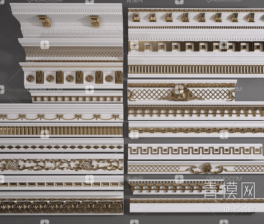 石膏线3D模型下载【ID:458587】