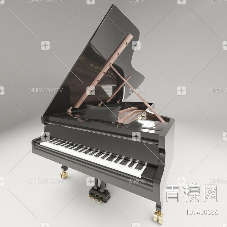 三角钢琴3D模型下载【ID:460386】