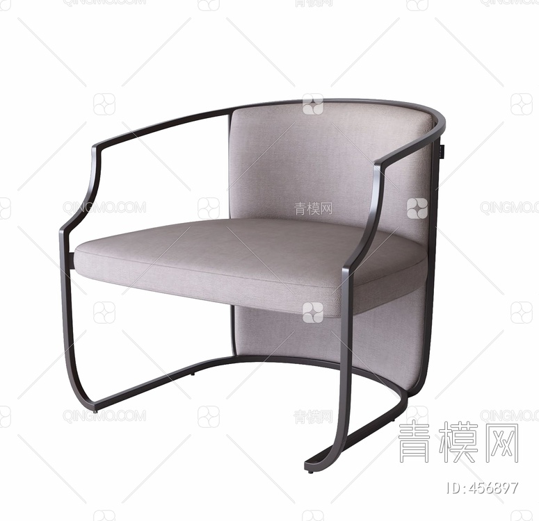 单人椅3D模型下载【ID:456897】