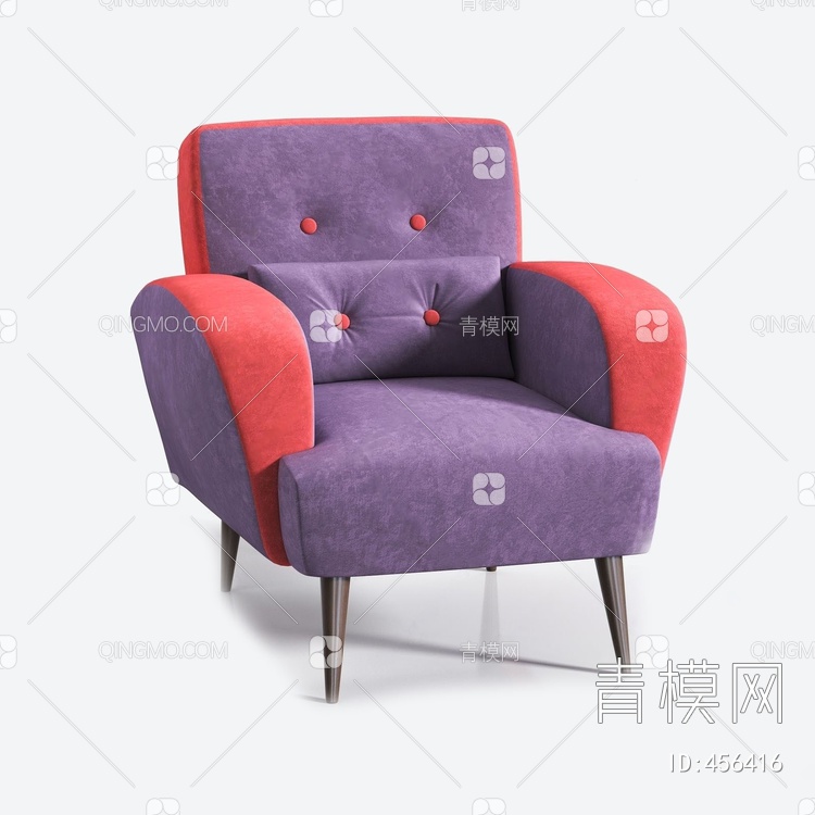 意大利 ROCHE BOBOIS 单人沙发3D模型下载【ID:456416】