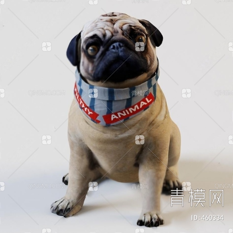 宠物狗3D模型下载【ID:460334】
