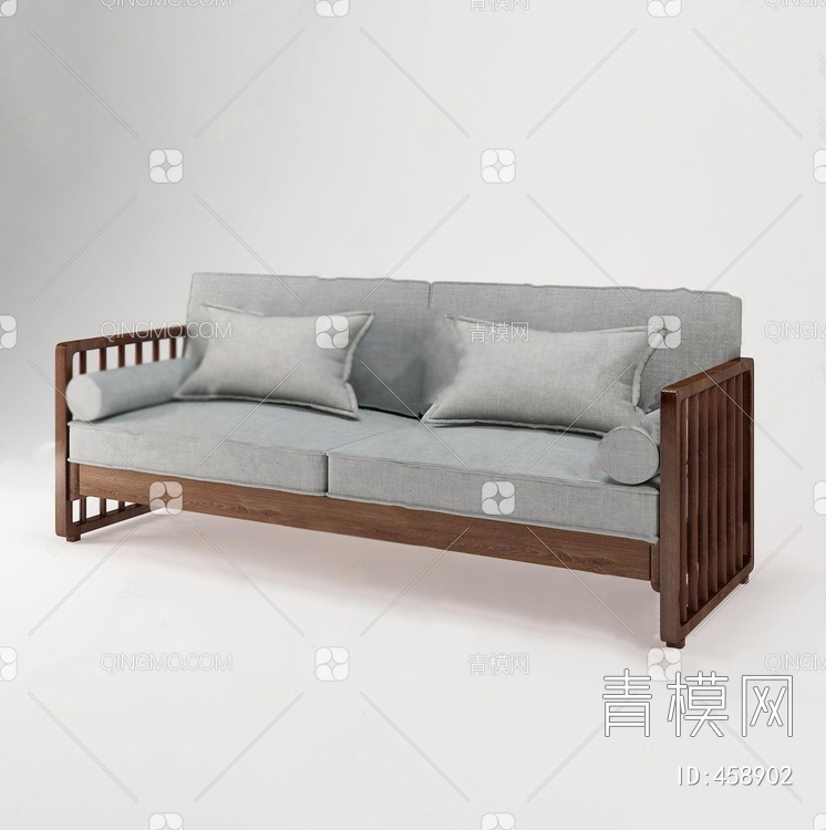 双人沙发3D模型下载【ID:458902】