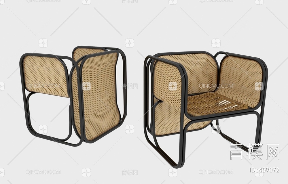 藤椅3D模型下载【ID:459072】