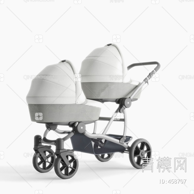 婴儿车3D模型下载【ID:458707】