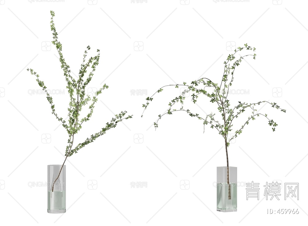 水生绿植植物3D模型下载【ID:459966】