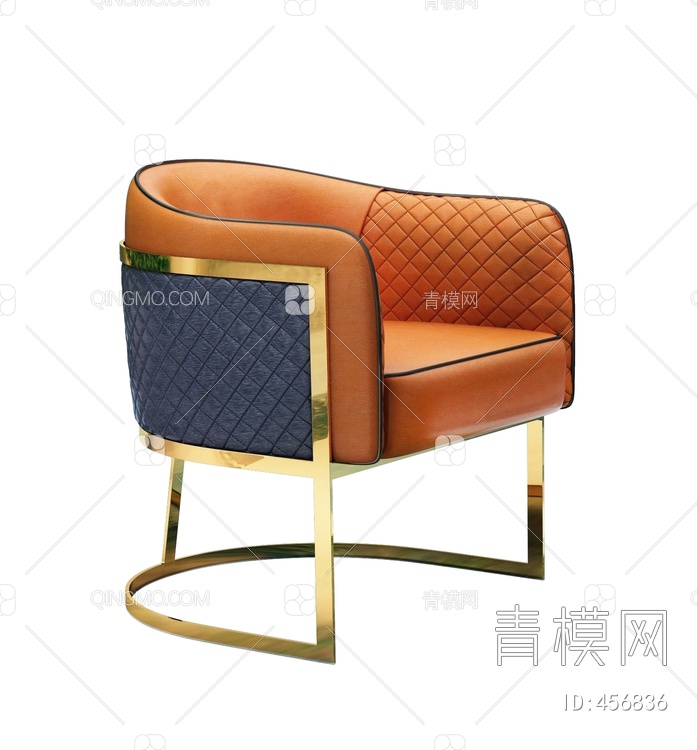 单人椅3D模型下载【ID:456836】