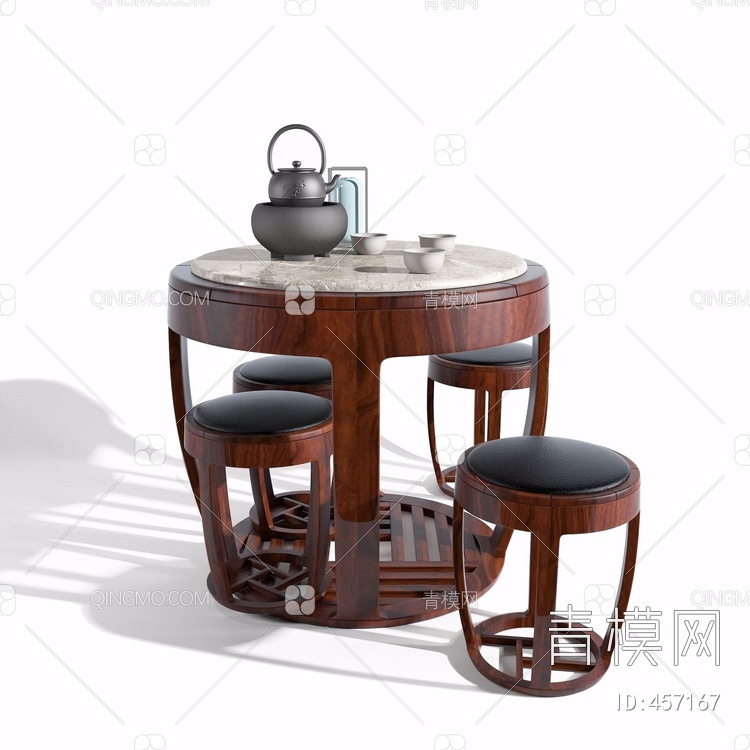 茶桌3D模型下载【ID:457167】