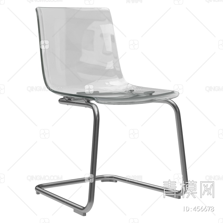 透明办公椅3D模型下载【ID:456678】
