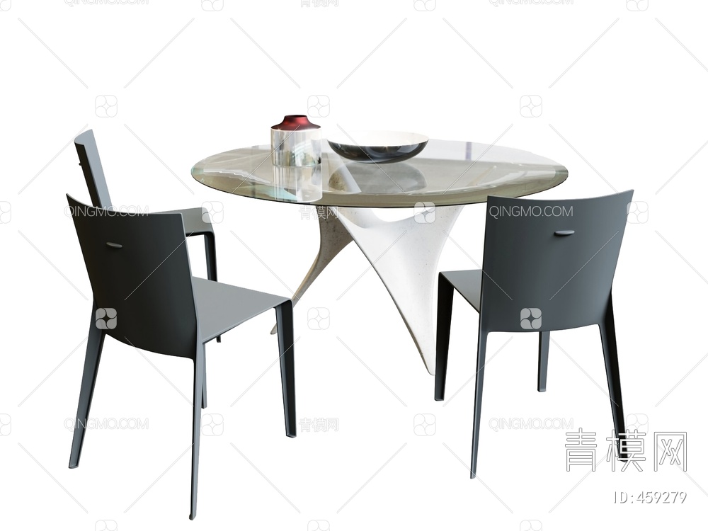 餐桌椅组合3D模型下载【ID:459279】