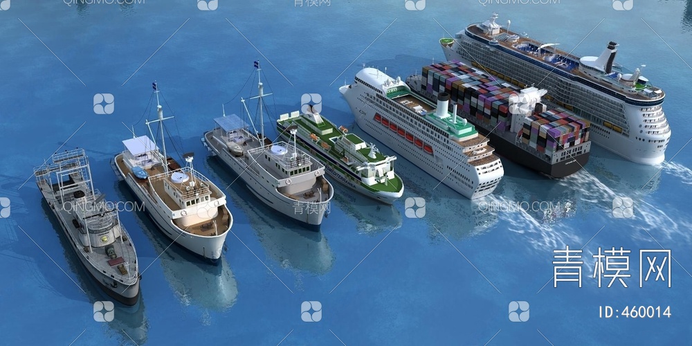 渔船游轮货船3D模型下载【ID:460014】