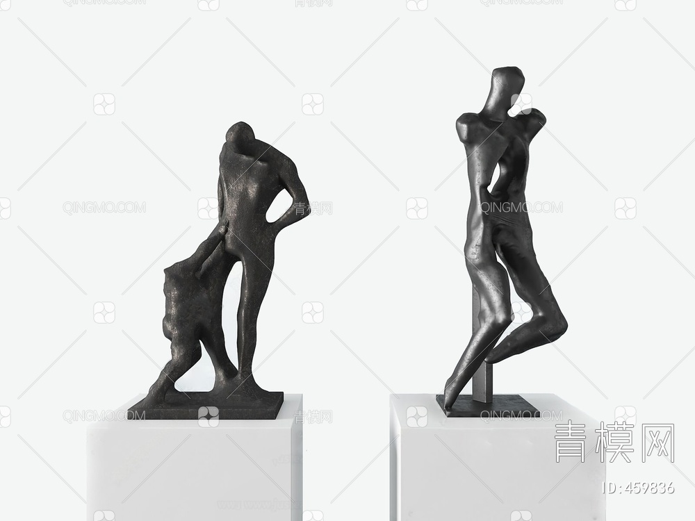 人物雕塑3D模型下载【ID:459836】