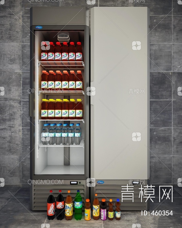 饮料柜冰柜3D模型下载【ID:460354】