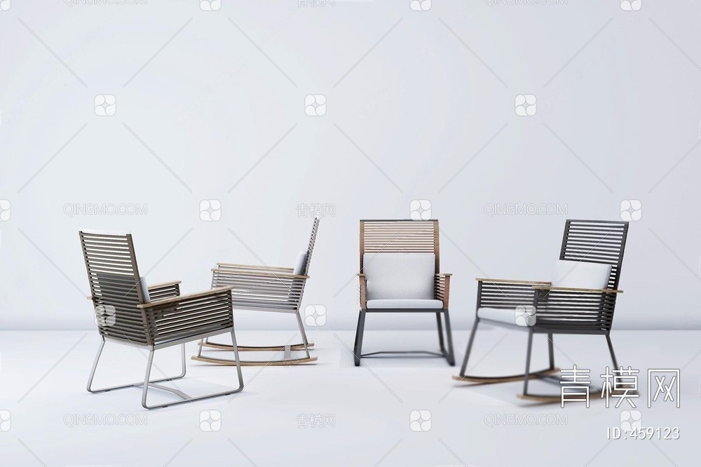 单人椅3D模型下载【ID:459123】