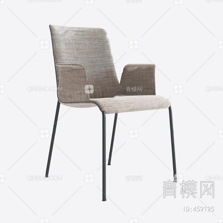 单人椅3D模型下载【ID:459125】