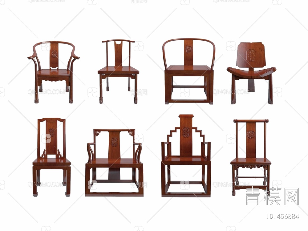 单人椅3D模型下载【ID:456884】