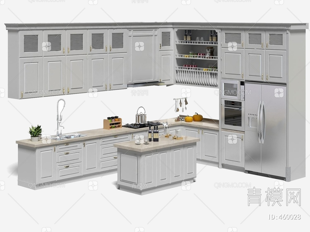 厨房用品3D模型下载【ID:460028】