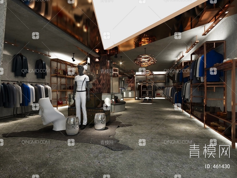 服装店3D模型下载【ID:461430】