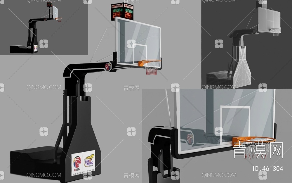 篮球架3D模型下载【ID:461304】