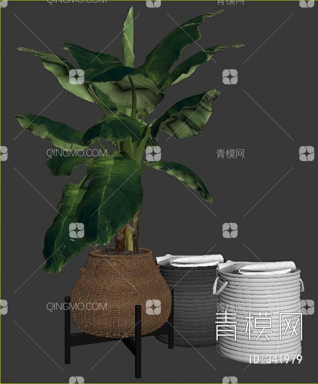 盆栽3D模型下载【ID:341979】