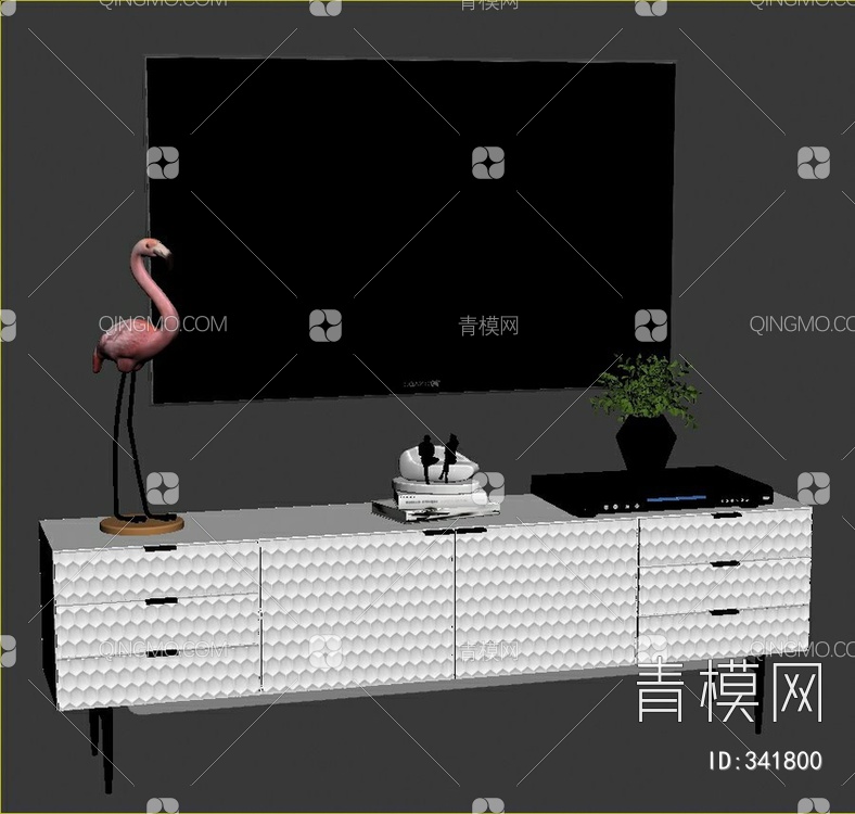 电视柜3D模型下载【ID:341800】