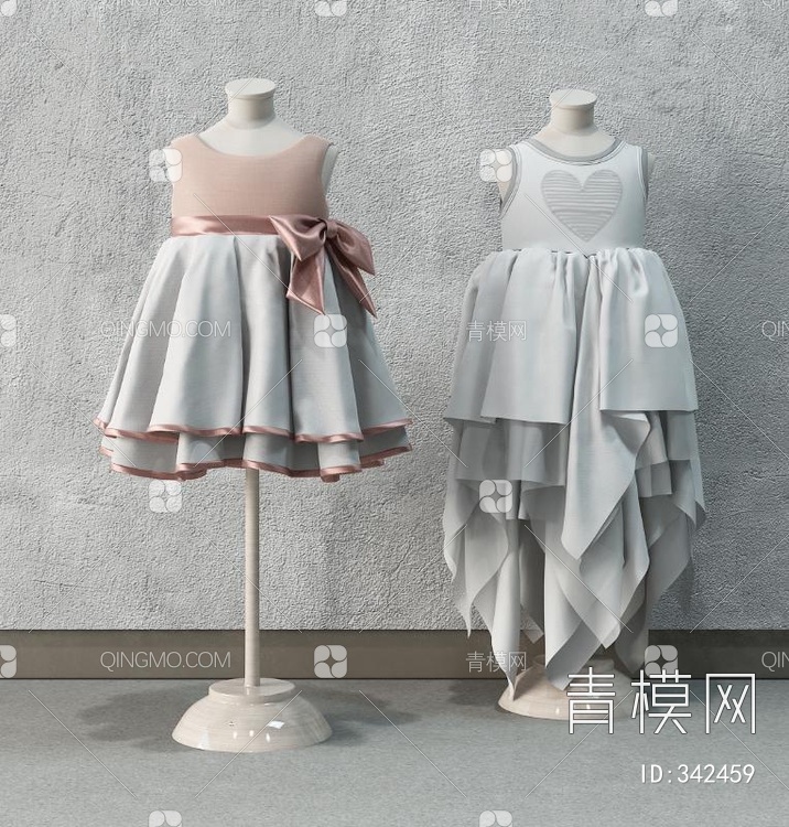 儿童服饰3D模型下载【ID:342459】