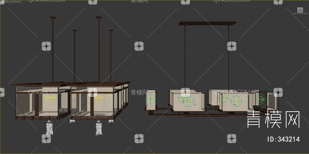 吊灯3D模型下载【ID:343214】