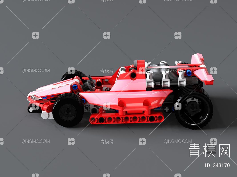 儿童汽车玩具3D模型下载【ID:343170】