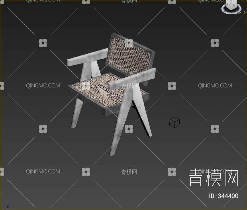 做旧藤编椅子3D模型下载【ID:344400】