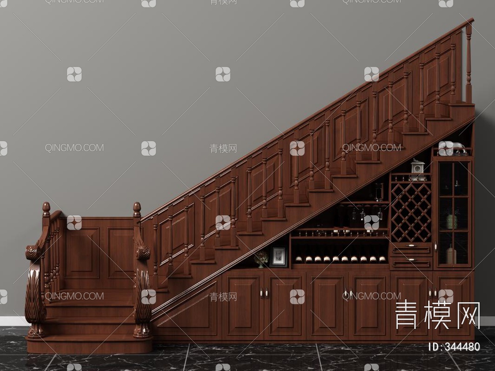楼梯3D模型下载【ID:344480】