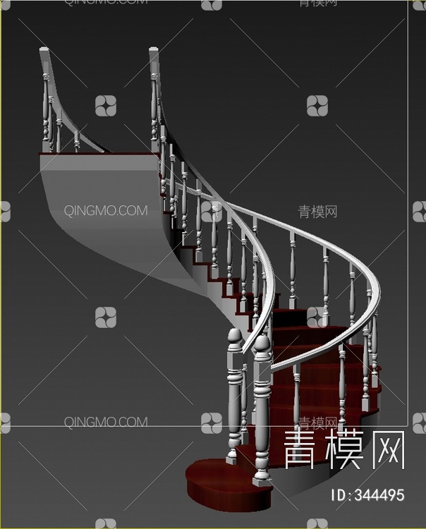旋转楼梯3D模型下载【ID:344495】