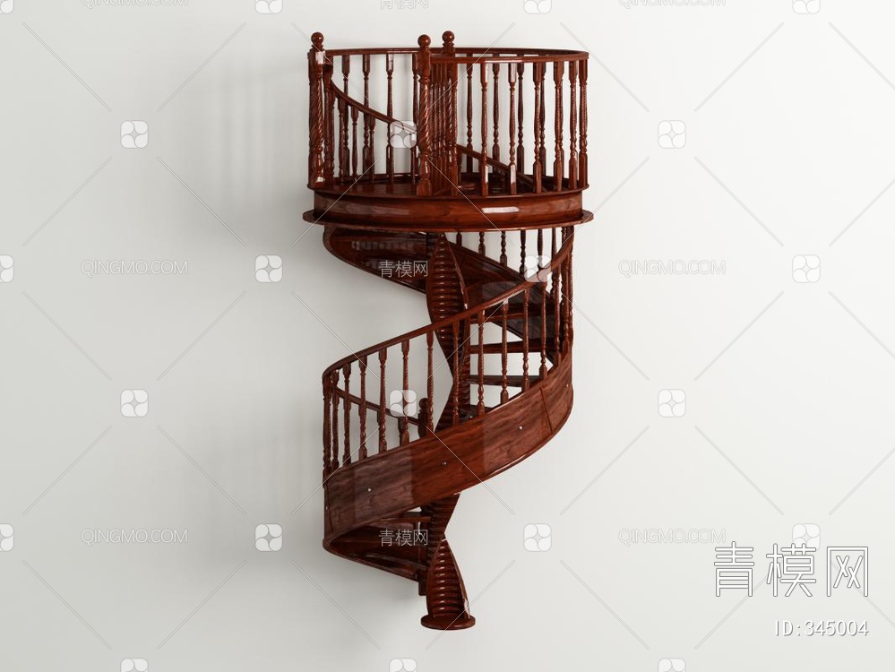 旋转楼梯3D模型下载【ID:345004】