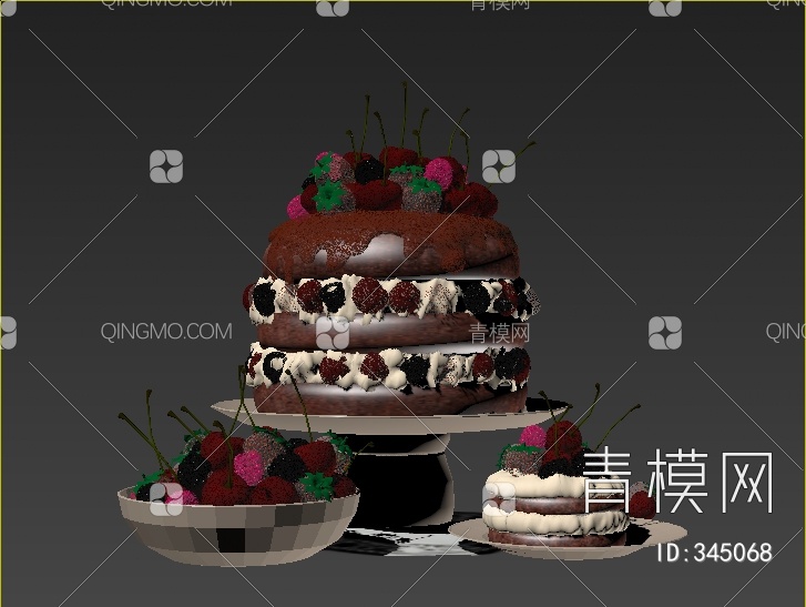 蛋糕3D模型下载【ID:345068】