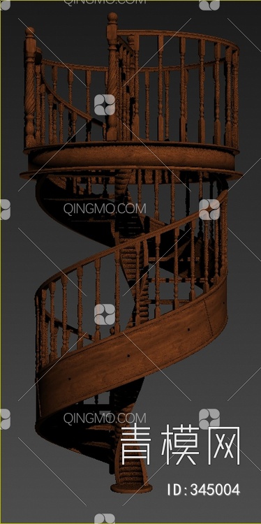 旋转楼梯3D模型下载【ID:345004】