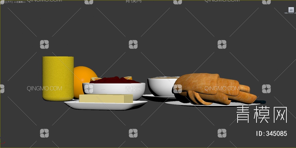 食物3D模型下载【ID:345085】
