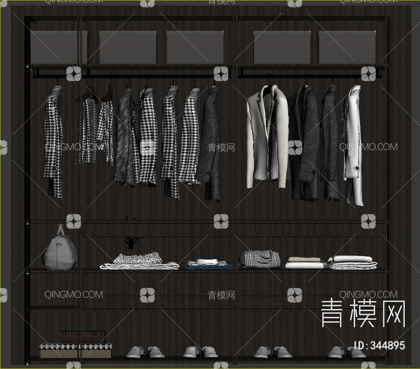 衣柜3D模型下载【ID:344895】
