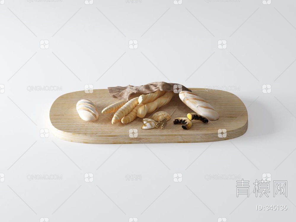 面包3D模型下载【ID:345136】