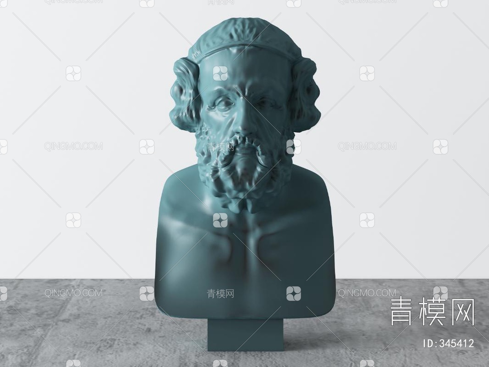 石膏雕塑3D模型下载【ID:345412】