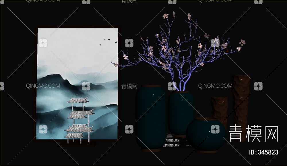 饰品摆件3D模型下载【ID:345823】