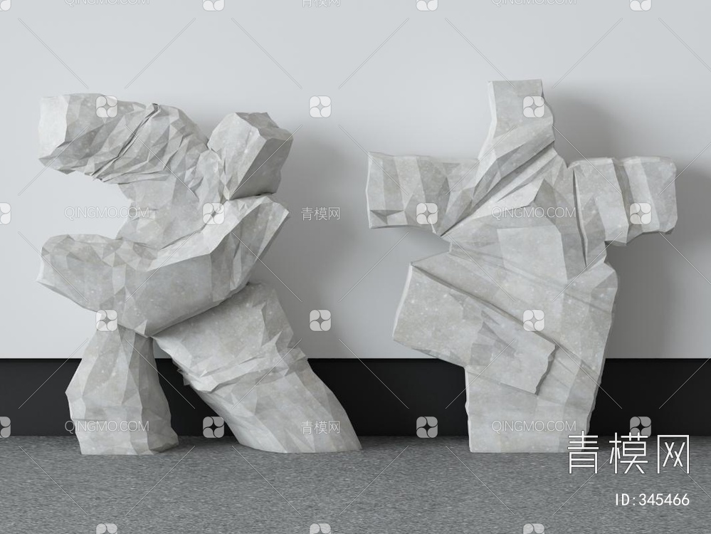 艺术雕塑3D模型下载【ID:345466】