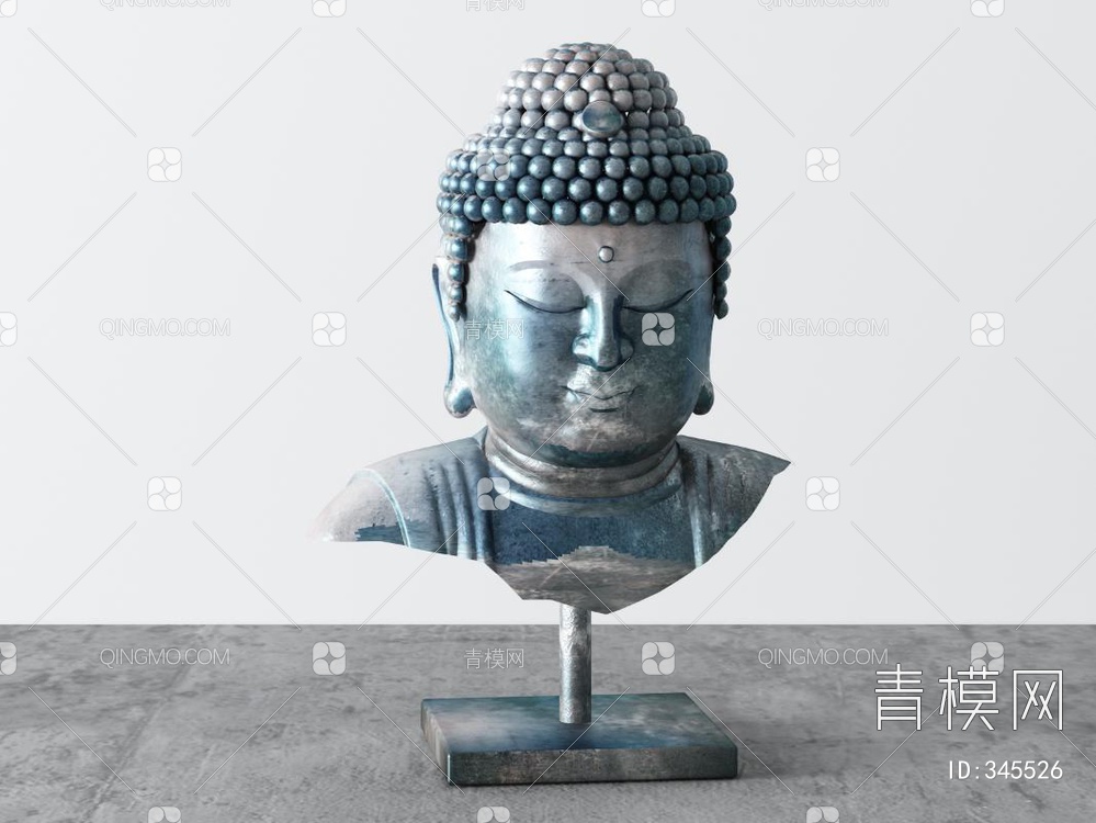 佛像雕塑3D模型下载【ID:345526】