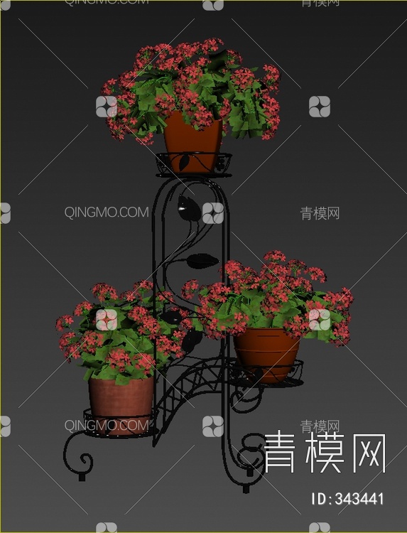 盆栽3D模型下载【ID:343441】