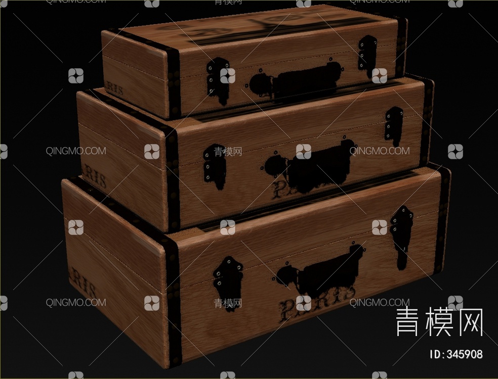 箱子3D模型下载【ID:345908】