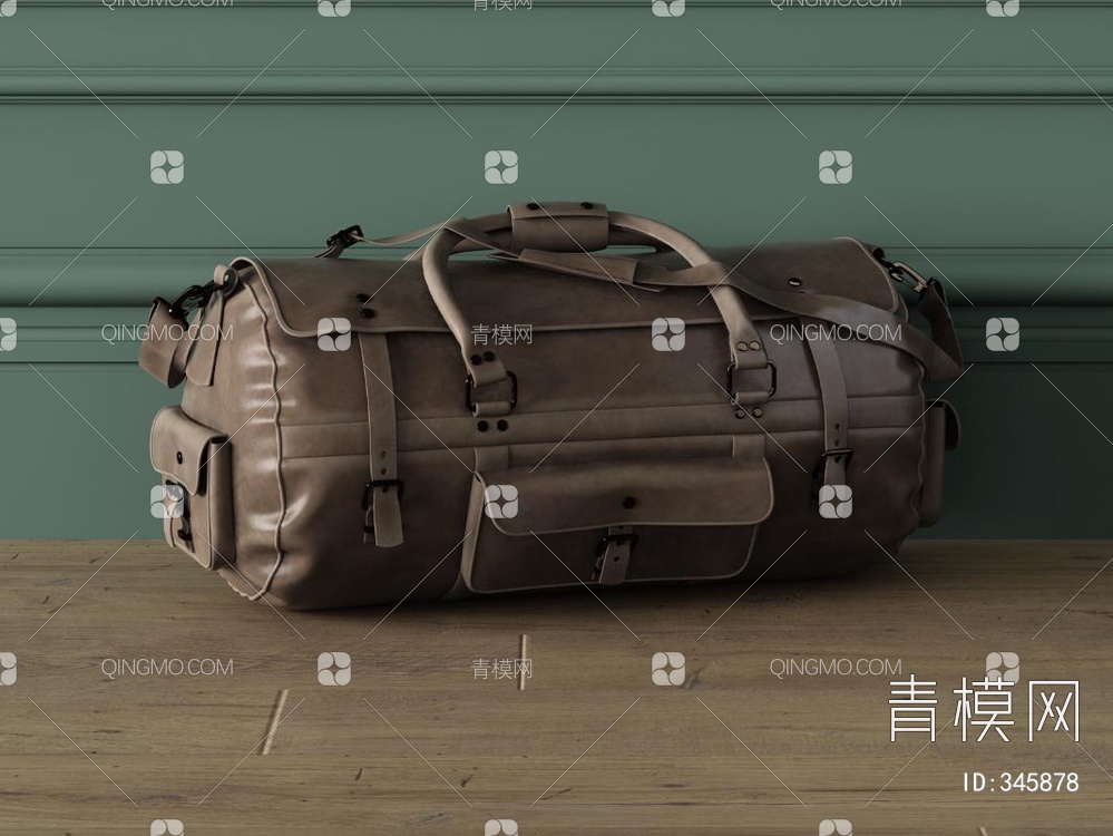 皮包旅行包3D模型下载【ID:345878】
