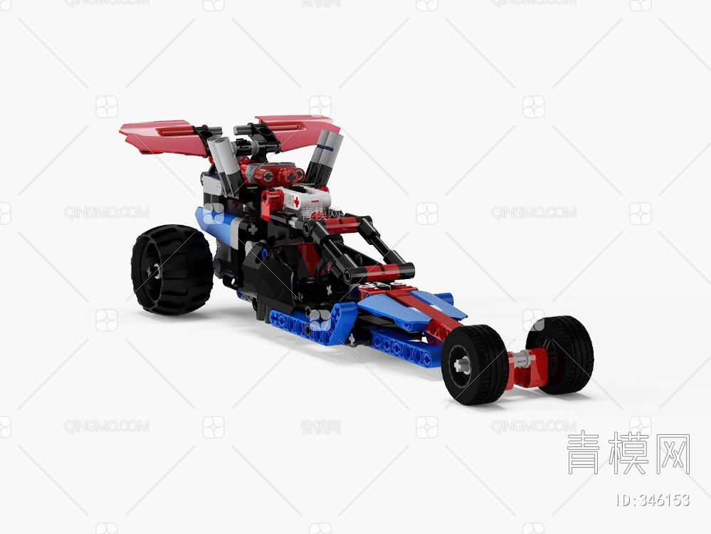 儿童玩具赛车3D模型下载【ID:346153】
