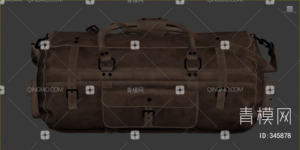 皮包旅行包3D模型下载【ID:345878】